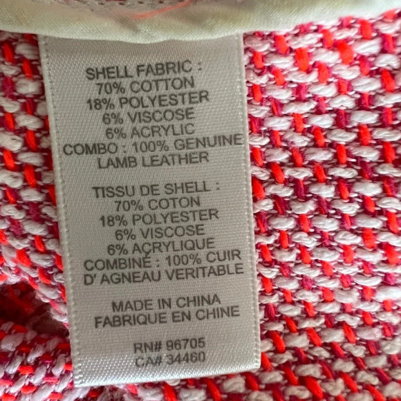 Rebecca Taylor Coral Tweed Fringe Mini Dress Size 2 - Picture 7 of 9